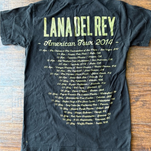Authentic Lana Del Rey t shirt from the American Tour 2014 Concert - Picture 6 of 9